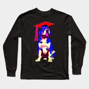 Graduation 2023 Dog With Graduation Cap Long Sleeve T-Shirt